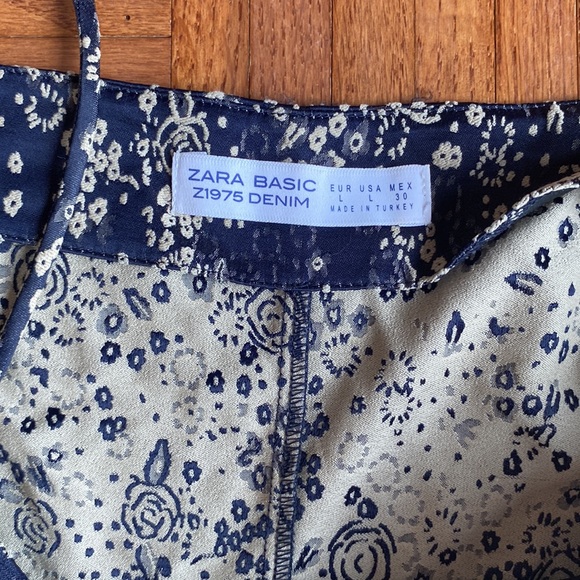 Zara Basic floral off shoulder mini dress - Picture 2 of 4